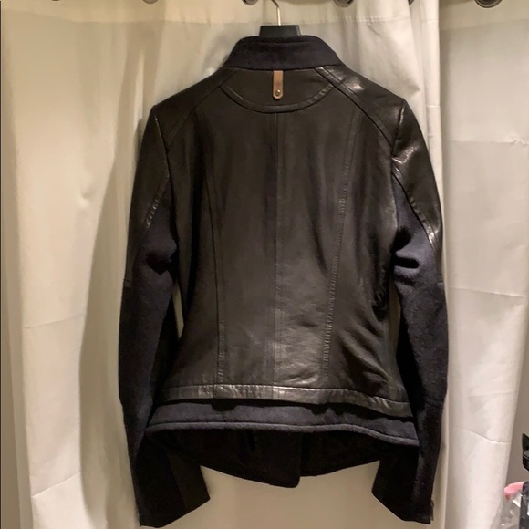 Mackage leather and wool jacket - Picture 3 of 3
